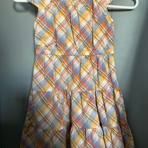 Gymboree Yellow and Orange Pleated Tiered Sundress